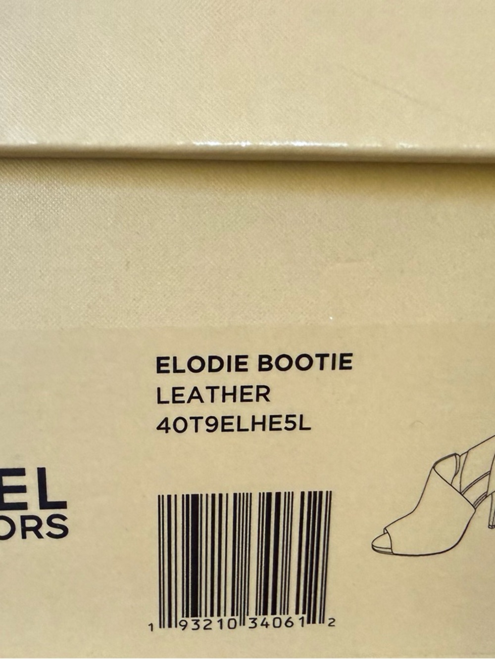 Soooo Cute ! Michael Kors Black Leather Peep-Toe High Heel Ankle Booties - Picture 7 of 7